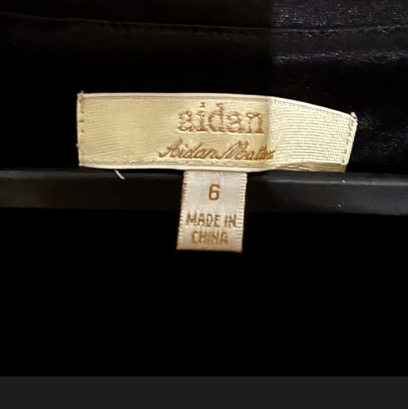 Aidan Mattox Midnight Sequin Mini Dress 6 Norstrom Missing Satin Belt - Picture 3 of 3